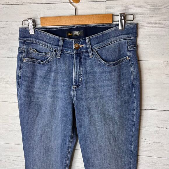 Lee Jeans Womens Size 6 Medium Regular Fit Bootcut Mid Rise Flex Motion Denim - Picture 6 of 16